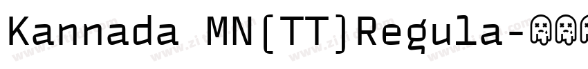 Kannada MN(TT)Regula字体转换